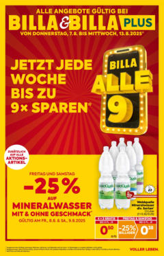 Vorschau von dem Prospekt - Billa Flugblatt - Wien gültig ab 07.08.2025
