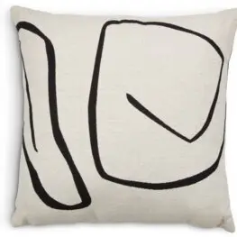 JYSK Pernă HVITVEIS 45x45 alb-murdar/negru