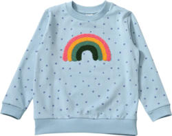 ALANA Sweatshirt mit Regenbogen-Applikation & Punkte-Muster, blau, Gr. 98