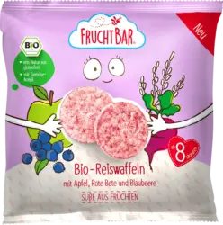 FruchtBar Babysnack Reiswaffeln mit Apfel, rote Bete & Blaubeere ab 8 Monaten