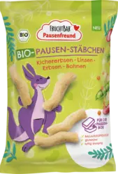 FRUCHTBAR Pausenfreund Kindersnack Knusper-Stäbchen Hülsenfrüchte ab 3 Jahren
