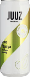 JUUZ Erfrischungsgetränk, Protein Soda, Lime Papaya