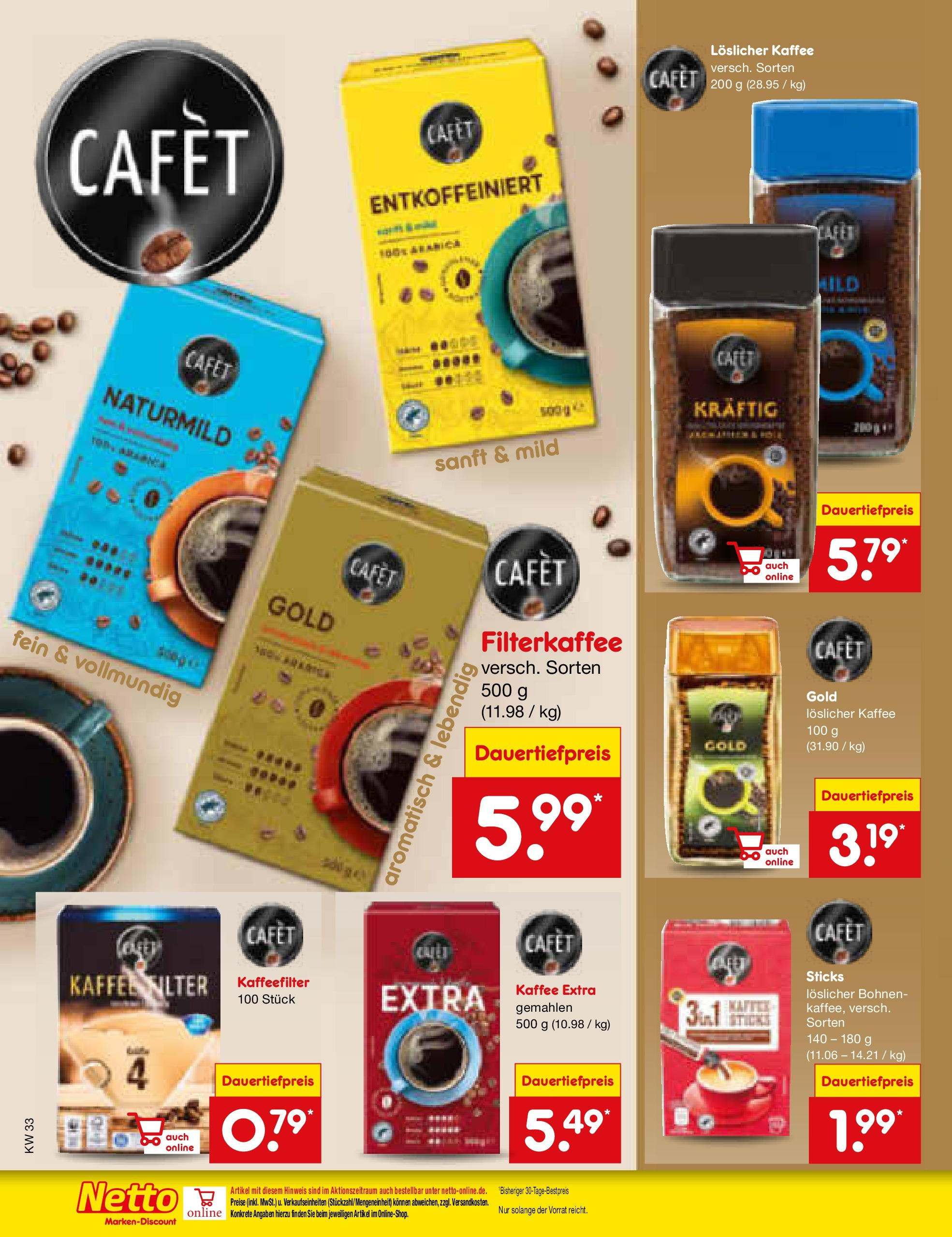 Netto Marken-Discount prospekt Witzenhausen (ab 07.08.2025) » Angebote | Seite: 12 | Produkte: Kaffee Netto Marken-Discount prospekt Witzenhausen (ab 07.08.2025) » Angebote | Seite: 12 | Produkte: Kaffee