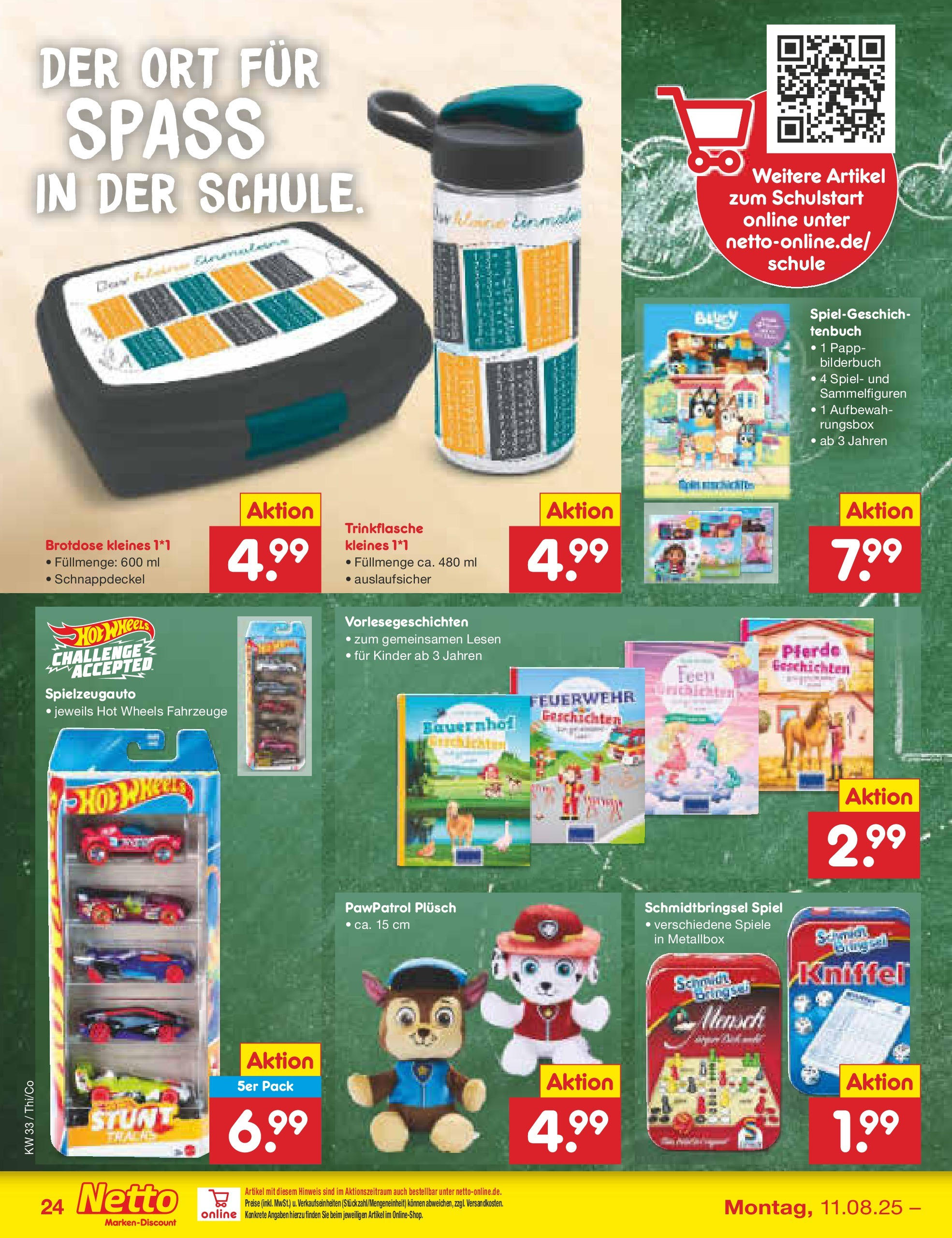 Netto Marken-Discount prospekt Thiendorf	 (ab 11.08.2025) » Angebote | Seite: 40 | Produkte: Spiel