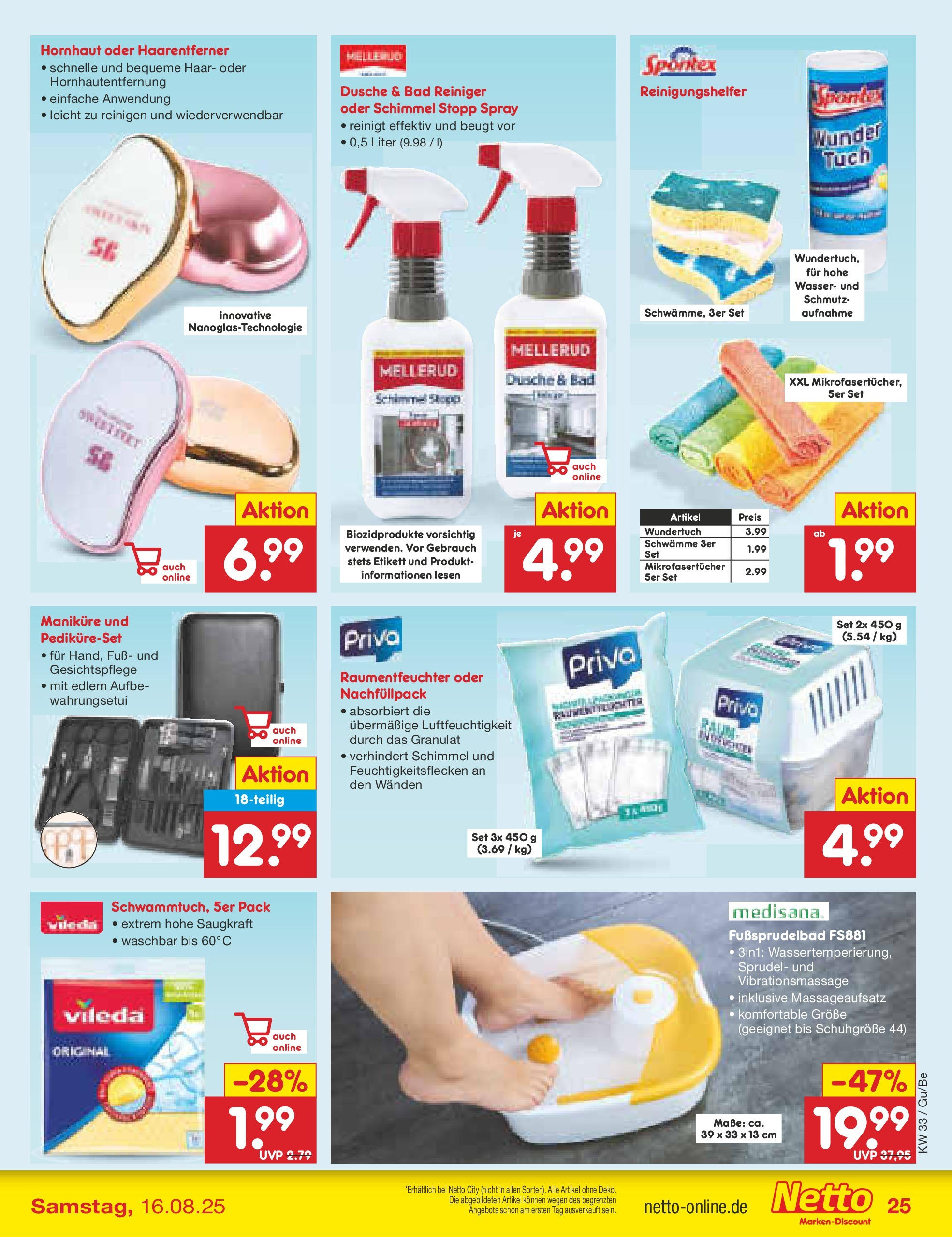 Netto Marken-Discount prospekt Glauchau (ab 07.08.2025) » Angebote | Seite: 41 | Produkte: Bad, Dusche, Wasser Netto Marken-Discount prospekt Glauchau (ab 07.08.2025) » Angebote | Seite: 41 | Produkte: Bad, Dusche, Wasser