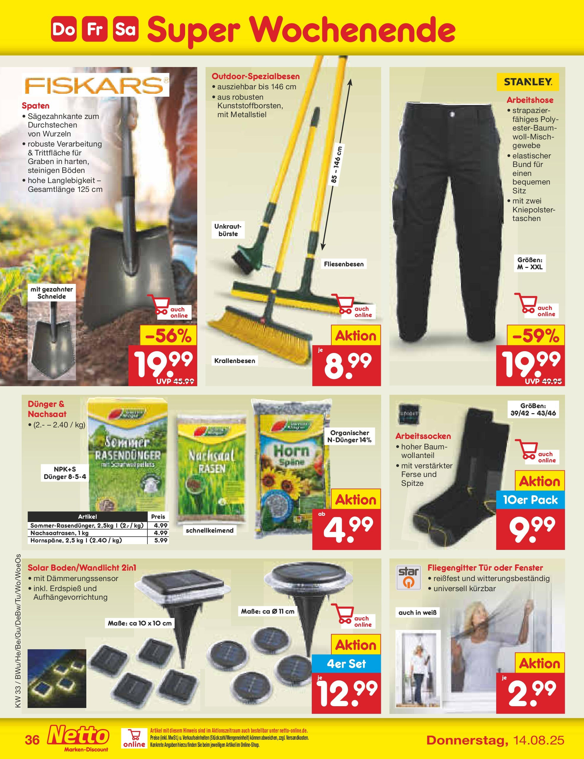 Netto Marken-Discount prospekt Witzenhausen (ab 07.08.2025) » Angebote | Seite: 54 | Produkte: Tür, Bürste Netto Marken-Discount prospekt Witzenhausen (ab 07.08.2025) » Angebote | Seite: 54 | Produkte: Tür, Bürste