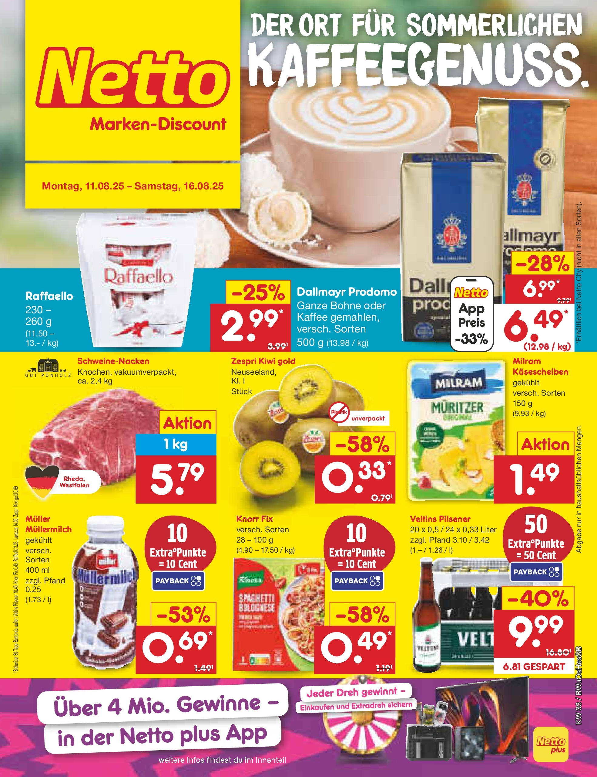 Netto Marken-Discount prospekt Witzenhausen (ab 07.08.2025) » Angebote | Seite: 1 | Produkte: Knorr fix, Knorr, Dallmayr, Dallmayr prodomo Netto Marken-Discount prospekt Witzenhausen (ab 07.08.2025) » Angebote | Seite: 1 | Produkte: Knorr fix, Knorr, Dallmayr, Dallmayr prodomo