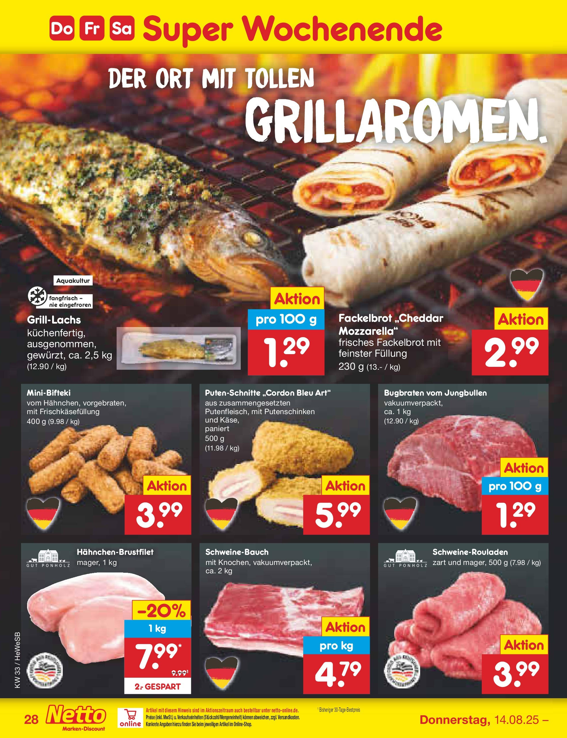 Netto Marken-Discount prospekt Brietlingen (ab 11.08.2025) » Angebote | Seite: 44 | Produkte: Ristorante, Mehl, Pizza, Hackfleisch Netto Marken-Discount prospekt Brietlingen (ab 11.08.2025) » Angebote | Seite: 44 | Produkte: Ristorante, Mehl, Pizza, Hackfleisch