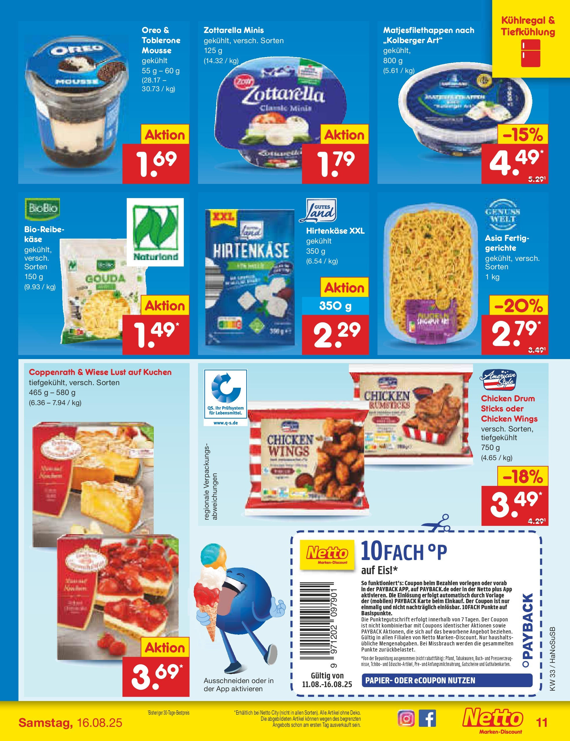 Netto Marken-Discount prospekt Wuppertal (ab 11.08.2025) » Angebote | Seite: 19 | Produkte: Käse, Gouda, Kuchen, Eis Netto Marken-Discount prospekt Wuppertal (ab 11.08.2025) » Angebote | Seite: 19 | Produkte: Käse, Gouda, Kuchen, Eis
