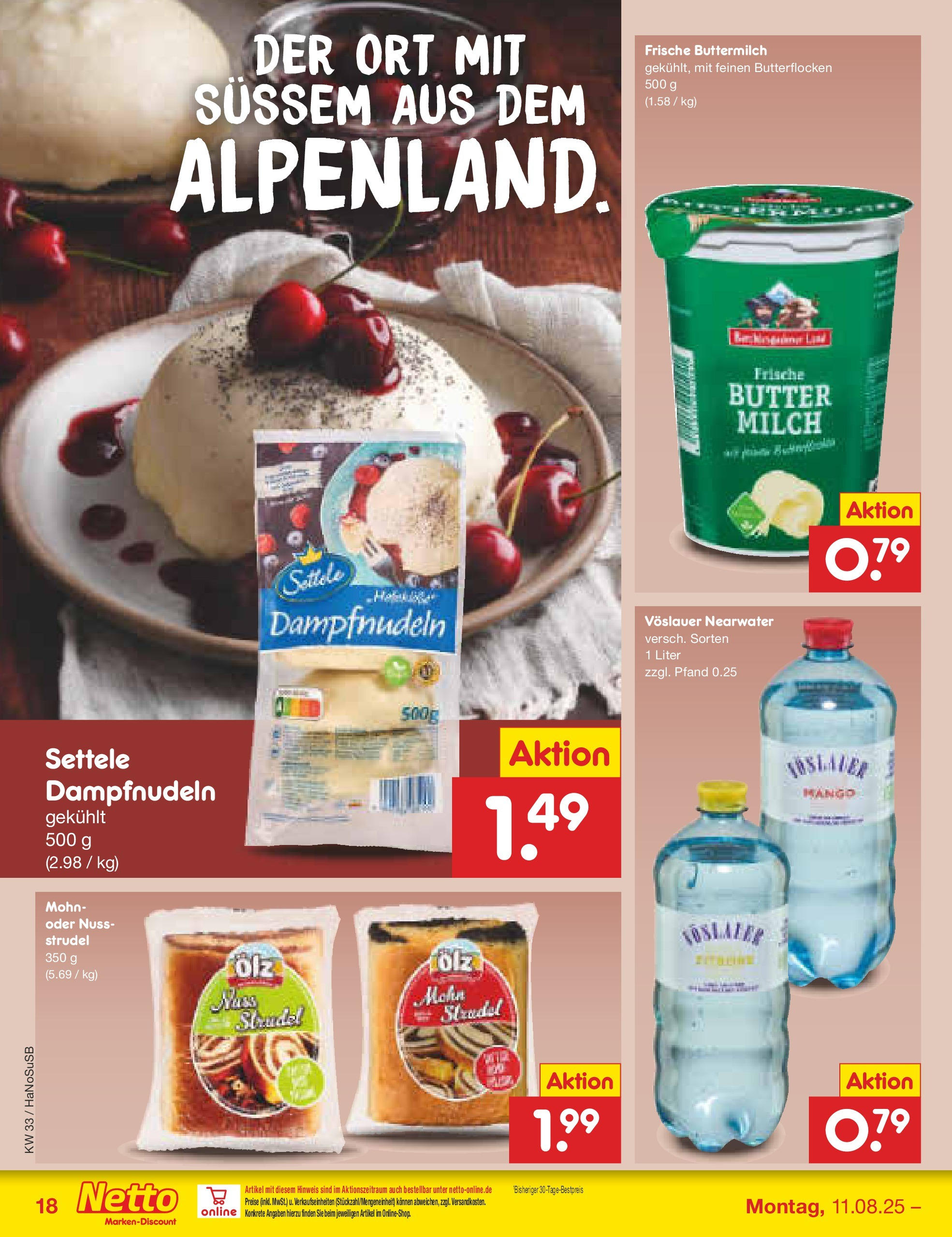 Netto Marken-Discount prospekt Wuppertal (ab 11.08.2025) » Angebote | Seite: 26 | Produkte: Buttermilch, Milch, Butter, Mango Netto Marken-Discount prospekt Wuppertal (ab 11.08.2025) » Angebote | Seite: 26 | Produkte: Buttermilch, Milch, Butter, Mango