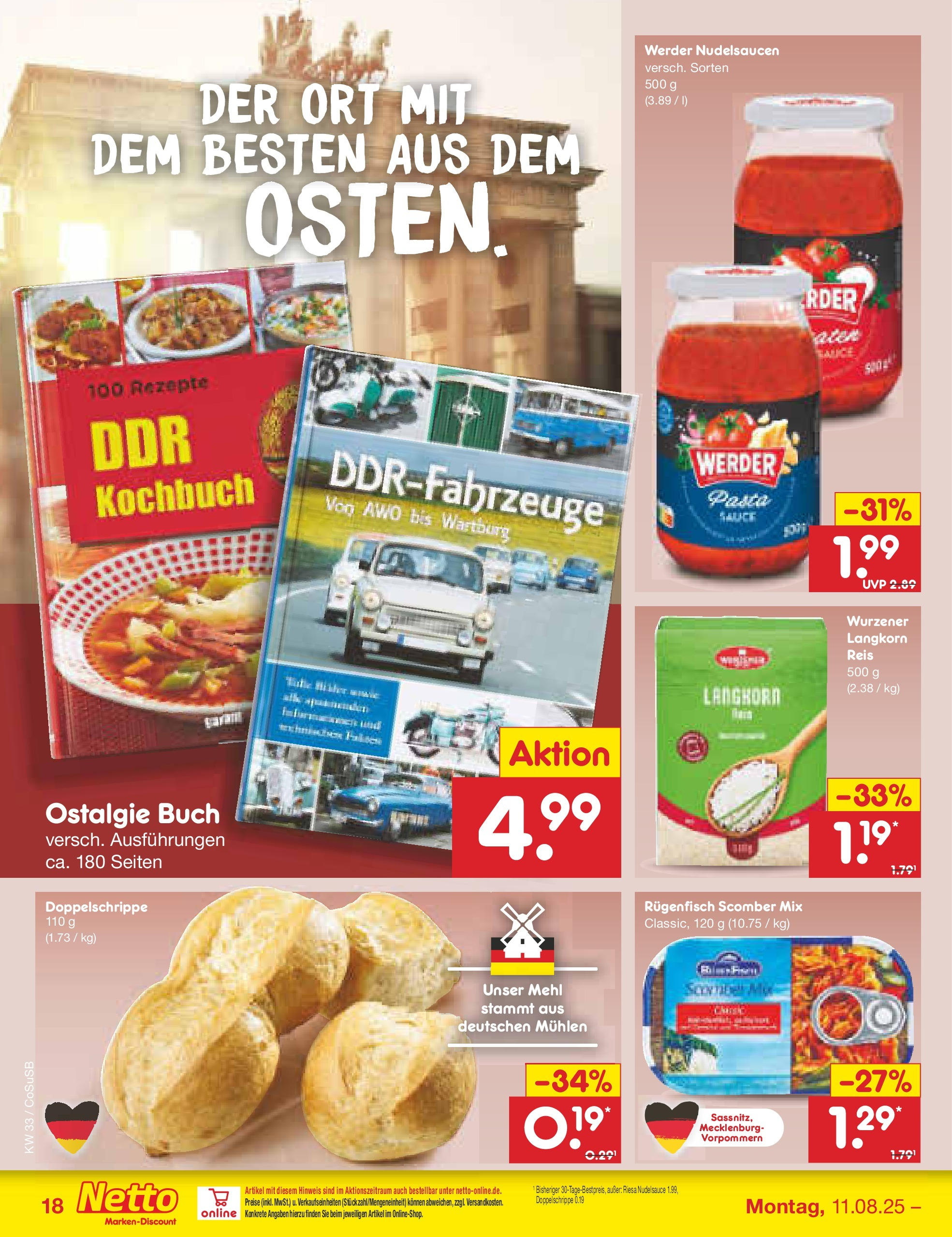 Netto Marken-Discount prospekt Bitterfeld-Wolfen	 (ab 11.08.2025) » Angebote | Seite: 24 | Produkte: Pudding, Brot, Kuchen