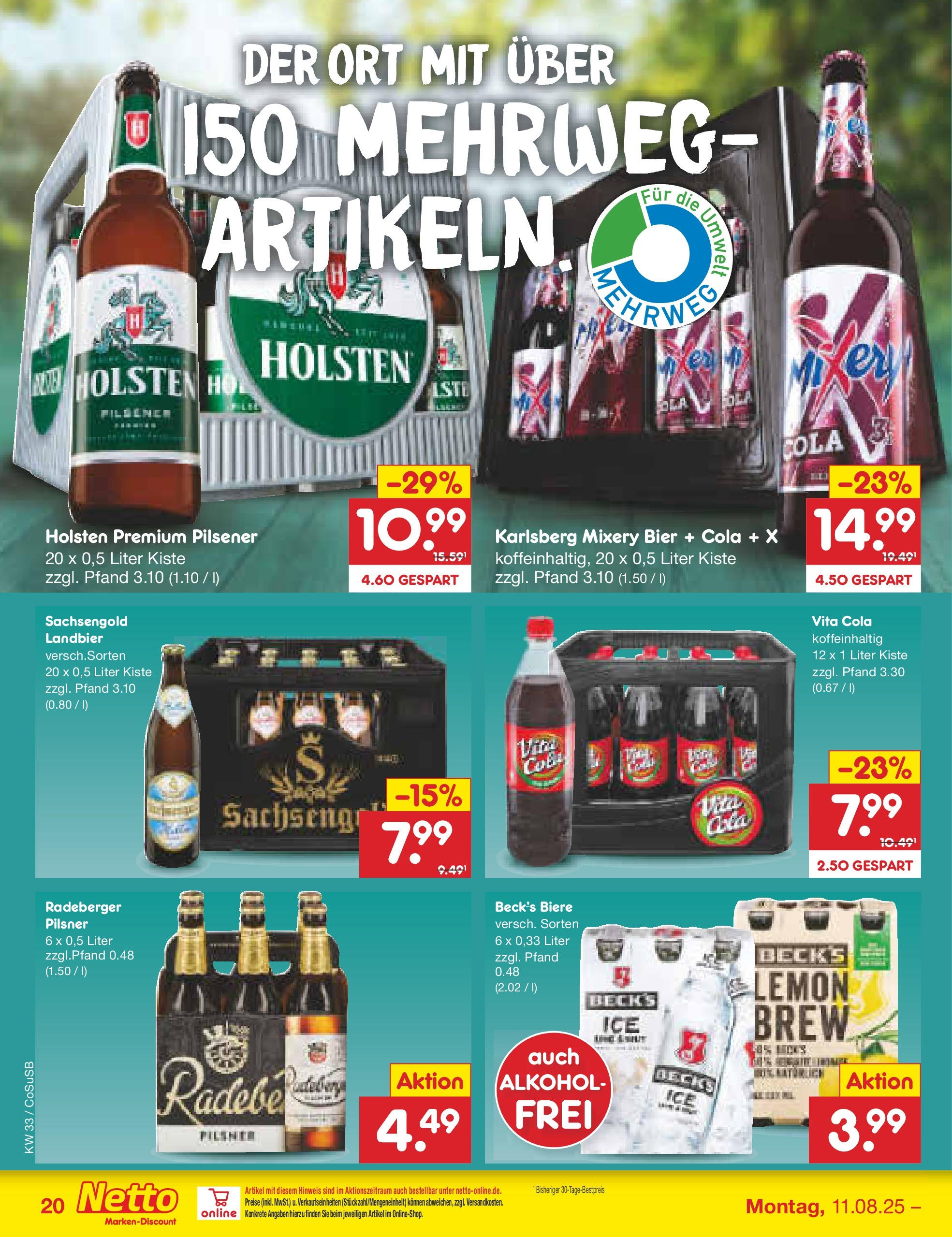 Netto Marken-Discount prospekt Bitterfeld-Wolfen	 (ab 11.08.2025) » Angebote | Seite: 26 | Produkte: Mehl, Pasta, Reis