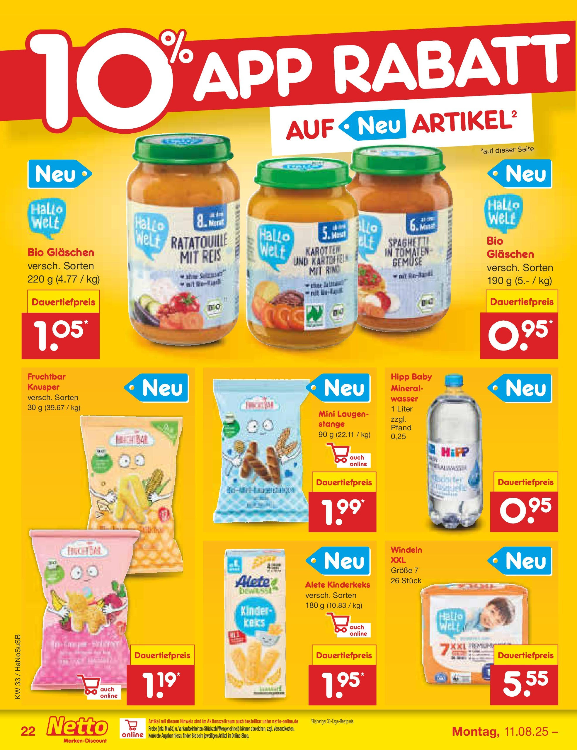 Netto Marken-Discount prospekt Wuppertal (ab 11.08.2025) » Angebote | Seite: 36 | Produkte: Tomaten, Wasser, Gemüse, Reis Netto Marken-Discount prospekt Wuppertal (ab 11.08.2025) » Angebote | Seite: 36 | Produkte: Tomaten, Wasser, Gemüse, Reis