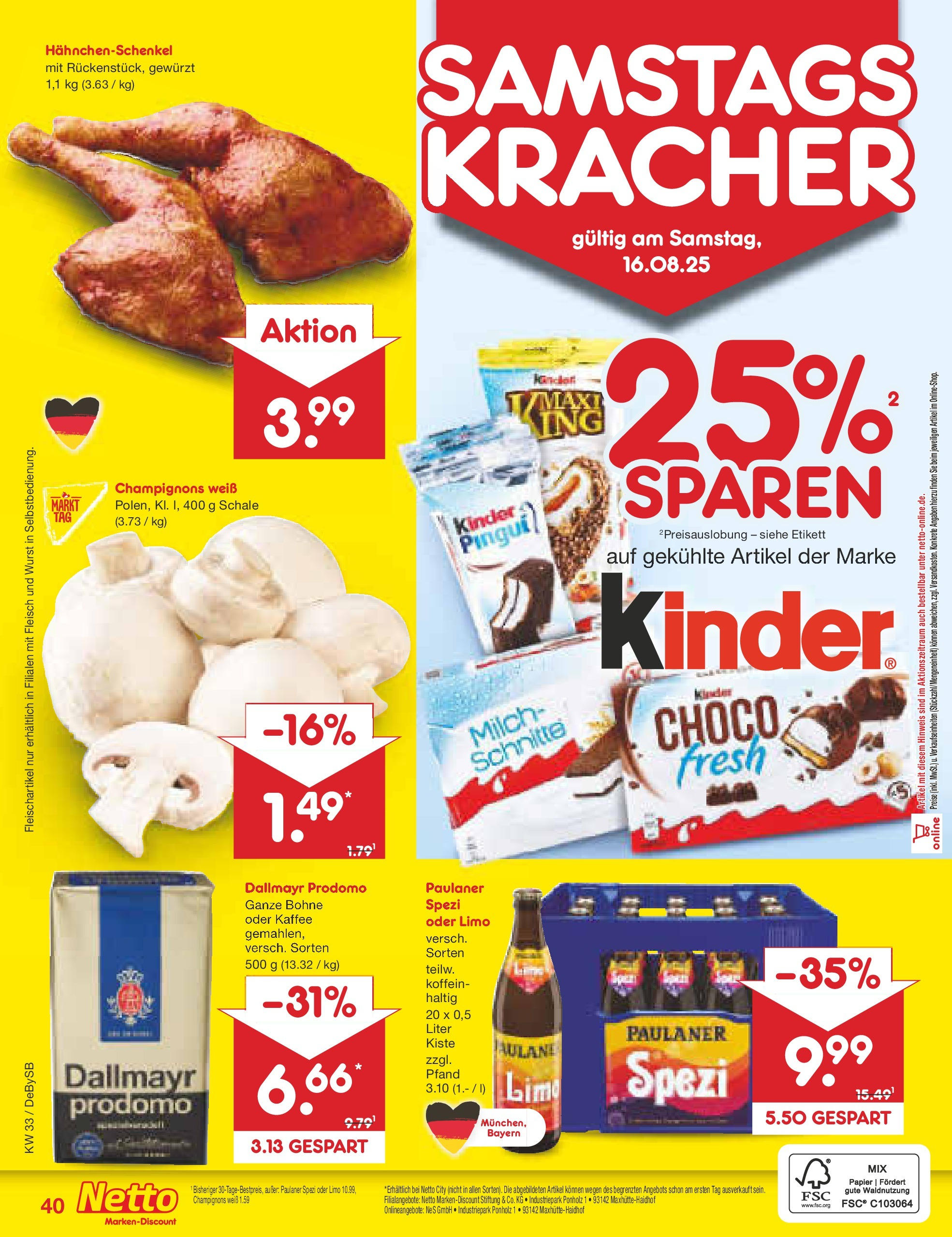 Netto Marken-Discount prospekt Thierhaupten (ab 11.08.2025) » Angebote | Seite: 60 | Produkte: Kaffee, Dallmayr, Dallmayr prodomo, Fleisch Netto Marken-Discount prospekt Thierhaupten (ab 11.08.2025) » Angebote | Seite: 60 | Produkte: Kaffee, Dallmayr, Dallmayr prodomo, Fleisch
