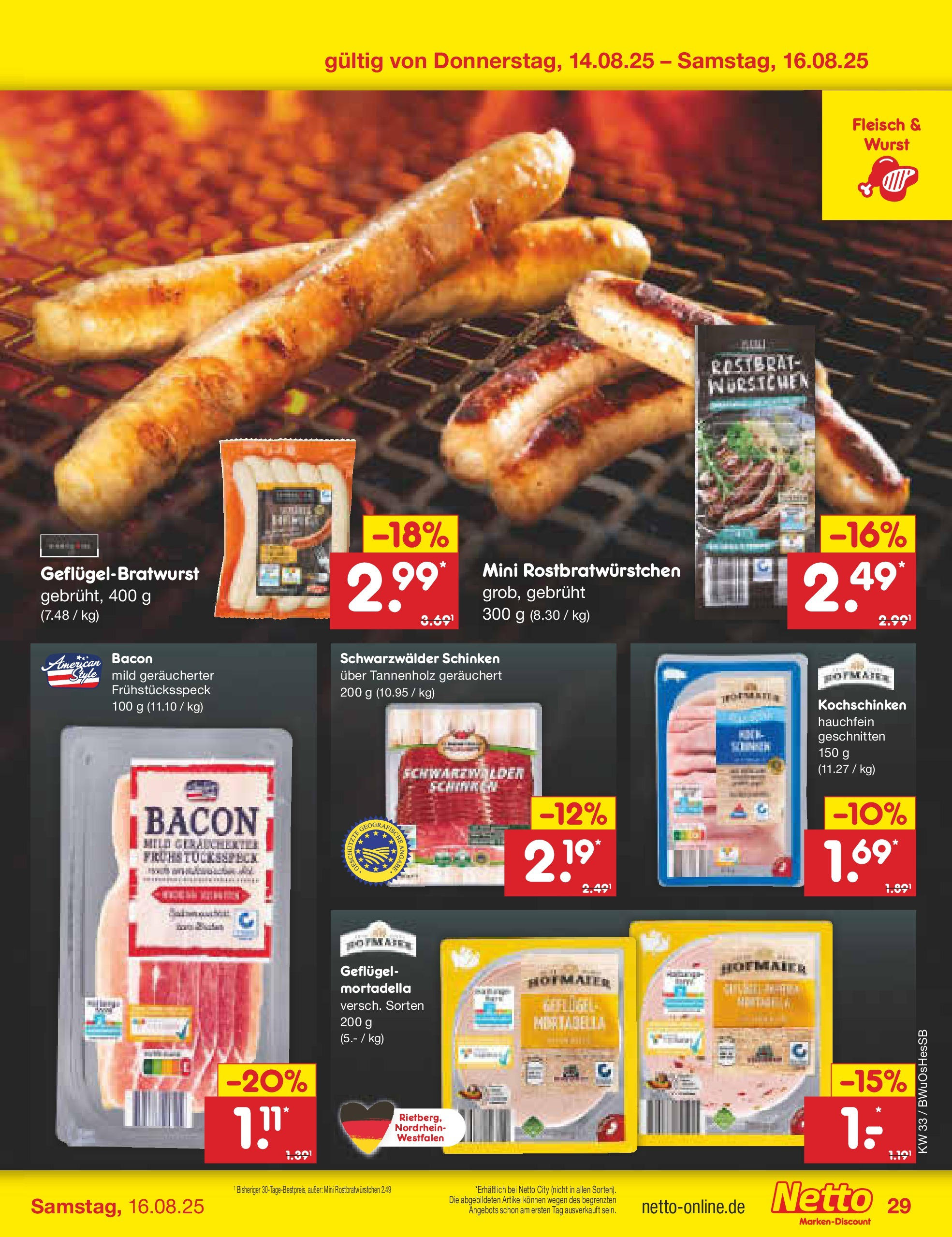 Netto Marken-Discount prospekt Witzenhausen (ab 07.08.2025) » Angebote | Seite: 47 | Produkte: Wurst, Schinken, Fleisch Netto Marken-Discount prospekt Witzenhausen (ab 07.08.2025) » Angebote | Seite: 47 | Produkte: Wurst, Schinken, Fleisch