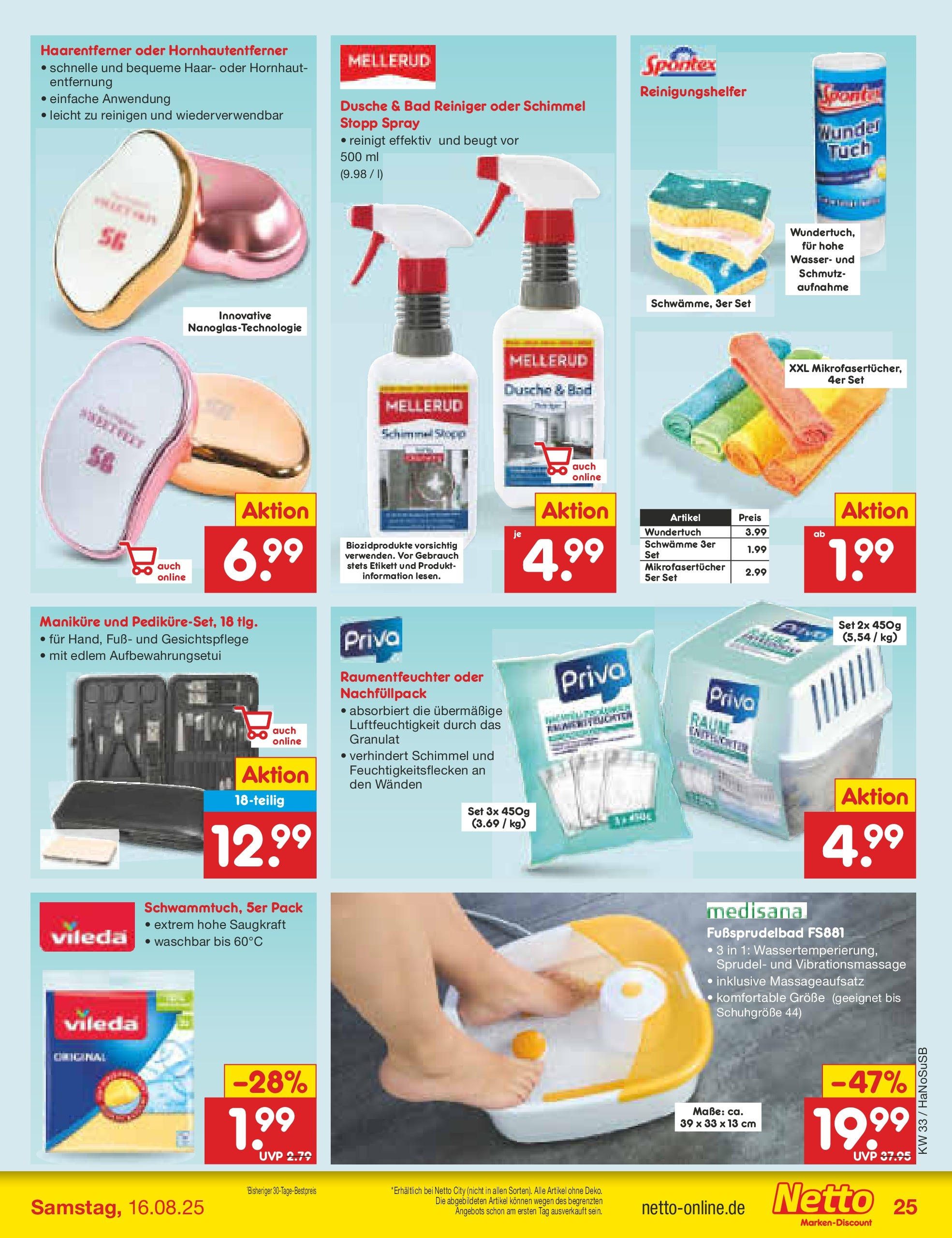 Netto Marken-Discount prospekt Wuppertal (ab 11.08.2025) » Angebote | Seite: 41 | Produkte: Bad, Dusche, Wasser Netto Marken-Discount prospekt Wuppertal (ab 11.08.2025) » Angebote | Seite: 41 | Produkte: Bad, Dusche, Wasser
