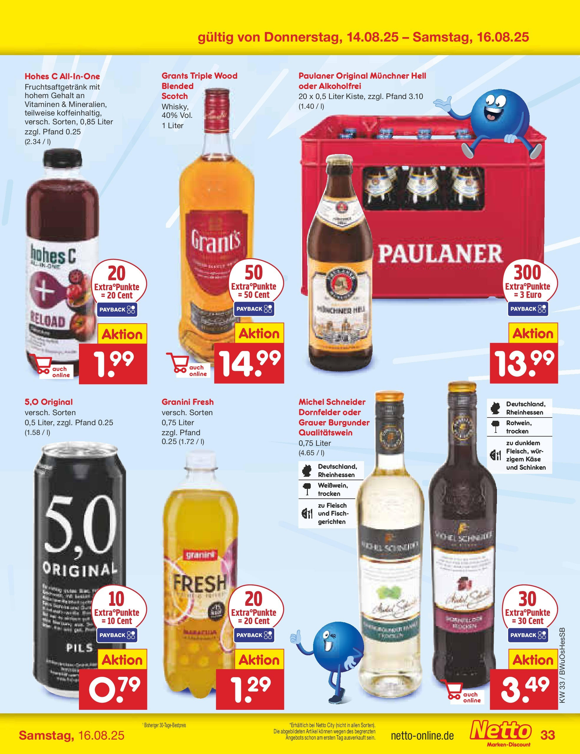 Netto Marken-Discount prospekt Witzenhausen (ab 07.08.2025) » Angebote | Seite: 51 | Produkte: Käse, Fisch, Granini, Paulaner Netto Marken-Discount prospekt Witzenhausen (ab 07.08.2025) » Angebote | Seite: 51 | Produkte: Käse, Fisch, Granini, Paulaner