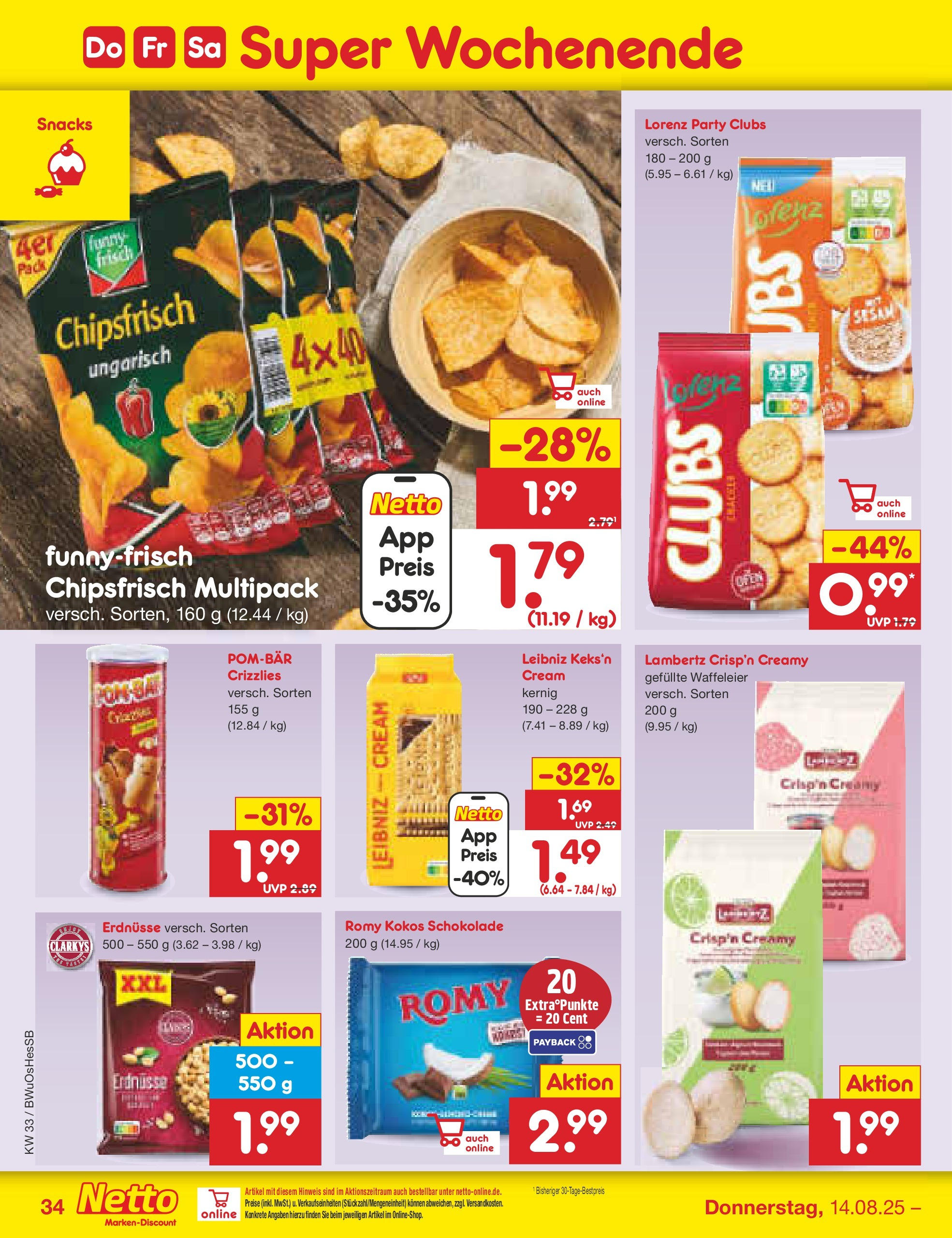 Netto Marken-Discount prospekt Witzenhausen (ab 07.08.2025) » Angebote | Seite: 52 | Produkte: Ofen, Erdnüsse, Schokolade Netto Marken-Discount prospekt Witzenhausen (ab 07.08.2025) » Angebote | Seite: 52 | Produkte: Ofen, Erdnüsse, Schokolade