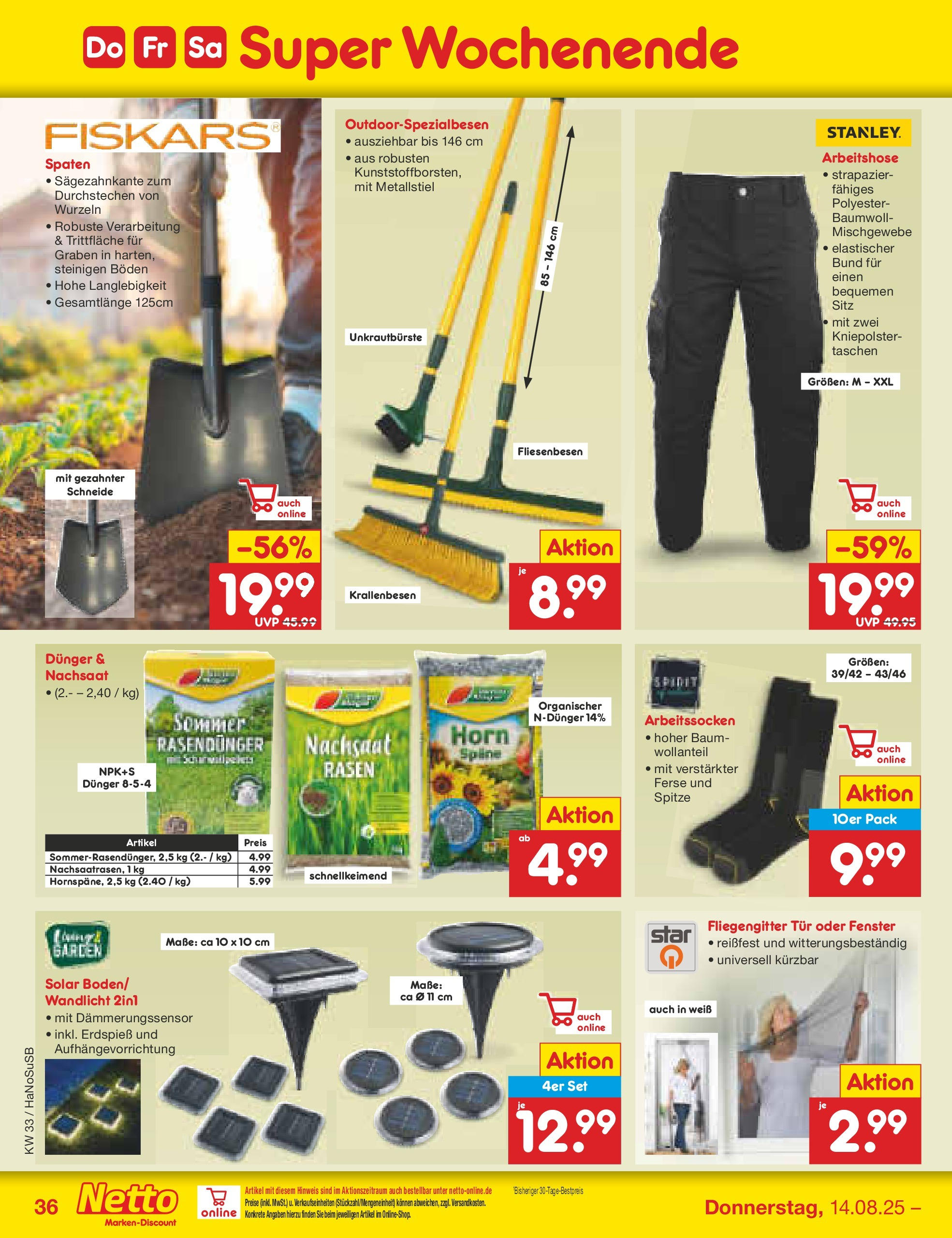 Netto Marken-Discount prospekt Wuppertal (ab 11.08.2025) » Angebote | Seite: 54 | Produkte: Tür Netto Marken-Discount prospekt Wuppertal (ab 11.08.2025) » Angebote | Seite: 54 | Produkte: Tür
