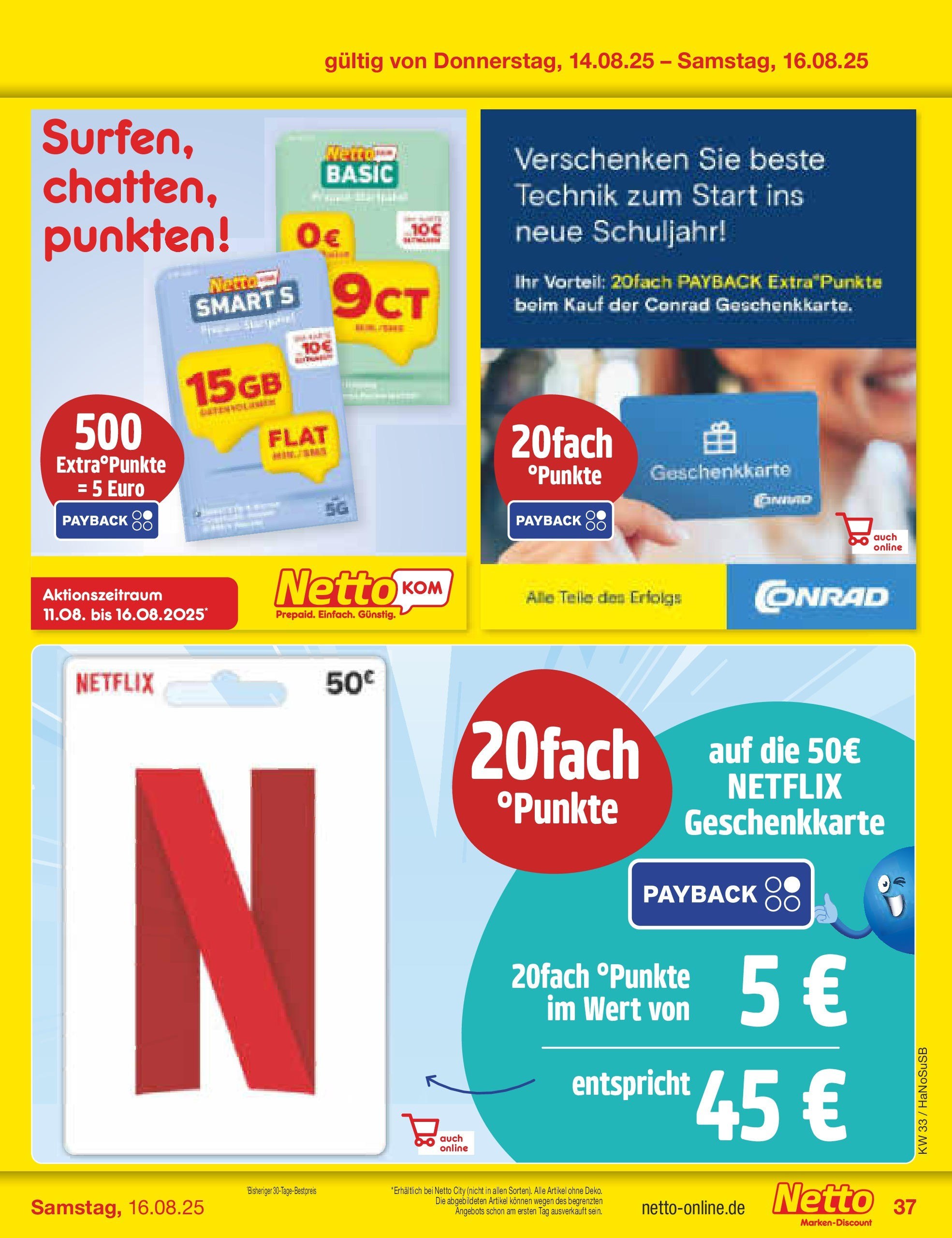 Netto Marken-Discount prospekt Wuppertal (ab 11.08.2025) » Angebote | Seite: 55 Netto Marken-Discount prospekt Wuppertal (ab 11.08.2025) » Angebote | Seite: 55