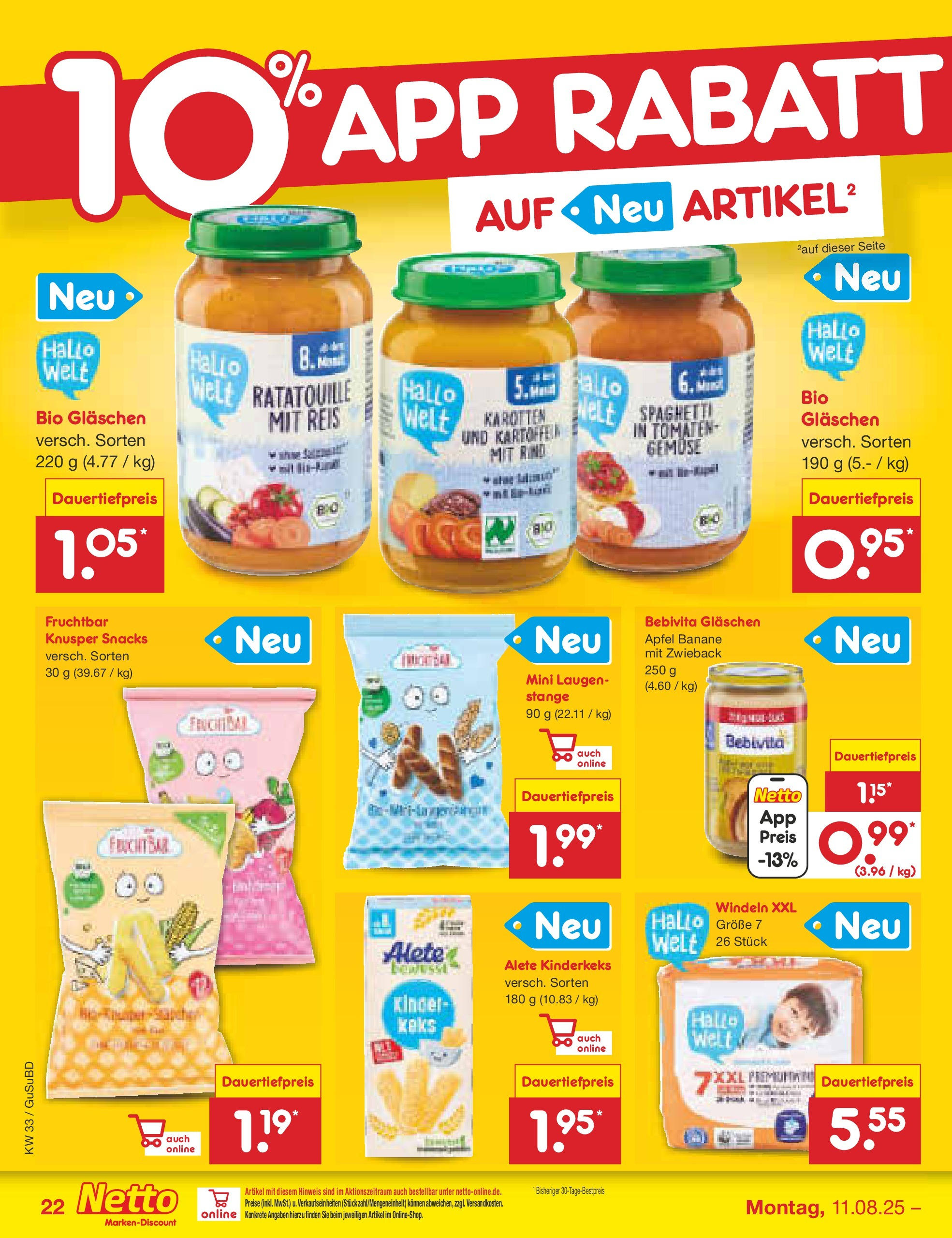 Netto Marken-Discount prospekt Glauchau (ab 07.08.2025) » Angebote | Seite: 36 | Produkte: Äpfel, Tomaten, Kartoffeln, Reis Netto Marken-Discount prospekt Glauchau (ab 07.08.2025) » Angebote | Seite: 36 | Produkte: Äpfel, Tomaten, Kartoffeln, Reis