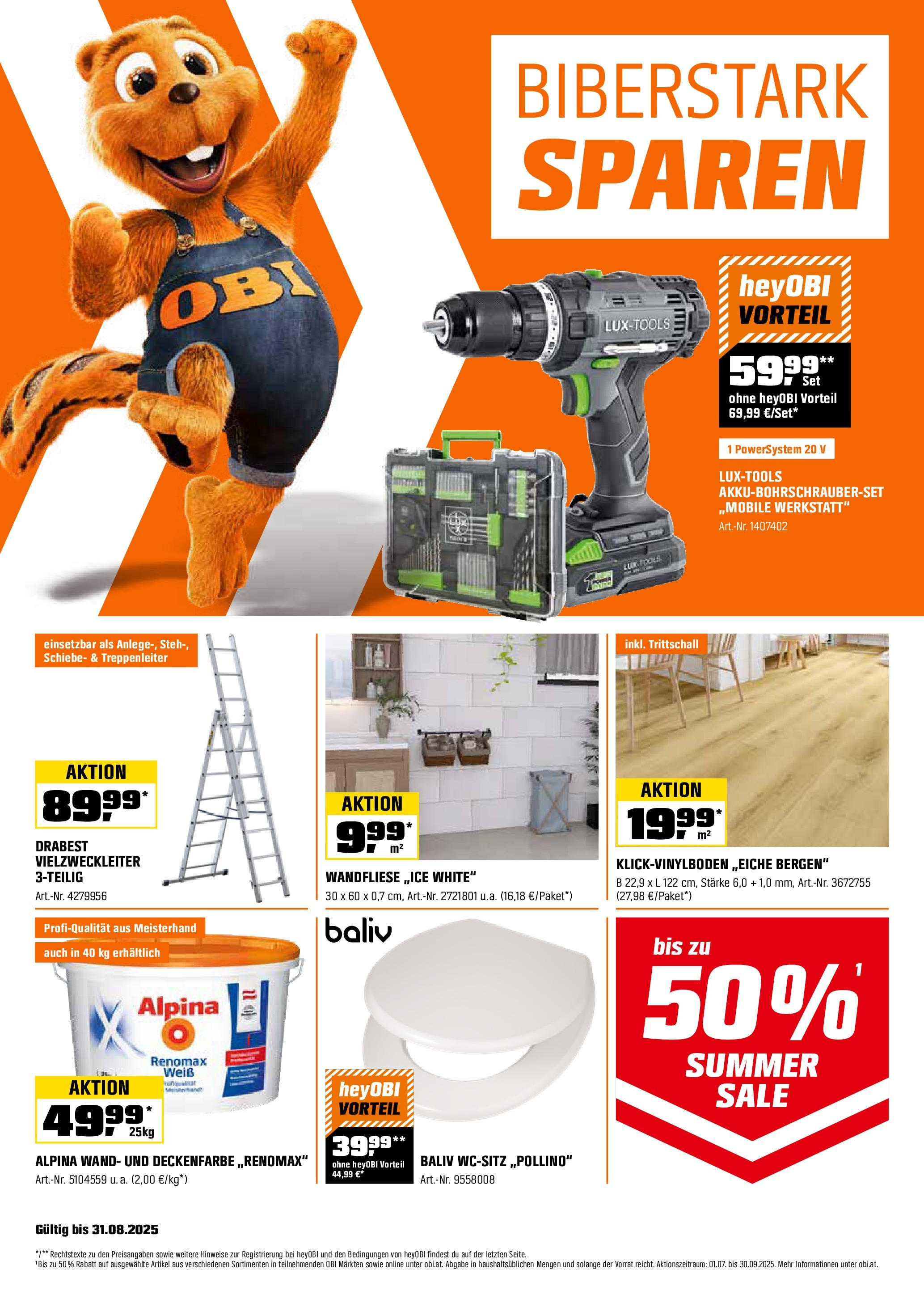  OBI Flugblatt ab (15.08.2025 - 31.08.2025) - Seite 1