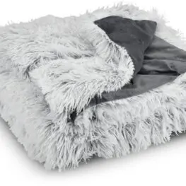 JYSK Pătură LOTUS 135x195 alb/gri