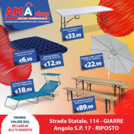Promo valide dal 29 luglio all'11 agosto