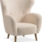 JYSK JYSK Fotoliu VILDSUND alb-murdar plușat