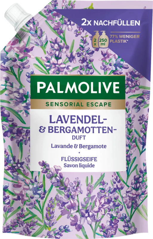 Palmolive Flüssigseife Lavendel & Bergamotte Nachfüllpack