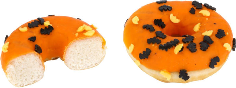 Донът Halloween с глазура и портокалов вкус