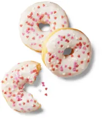 Донът с поръска сърца от нашата пекарна