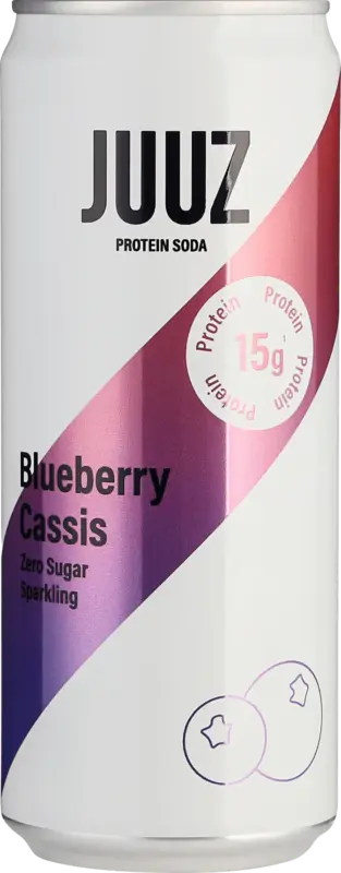 JUUZ Erfrischungsgetränk, Protein Soda, Blueberry Cassis