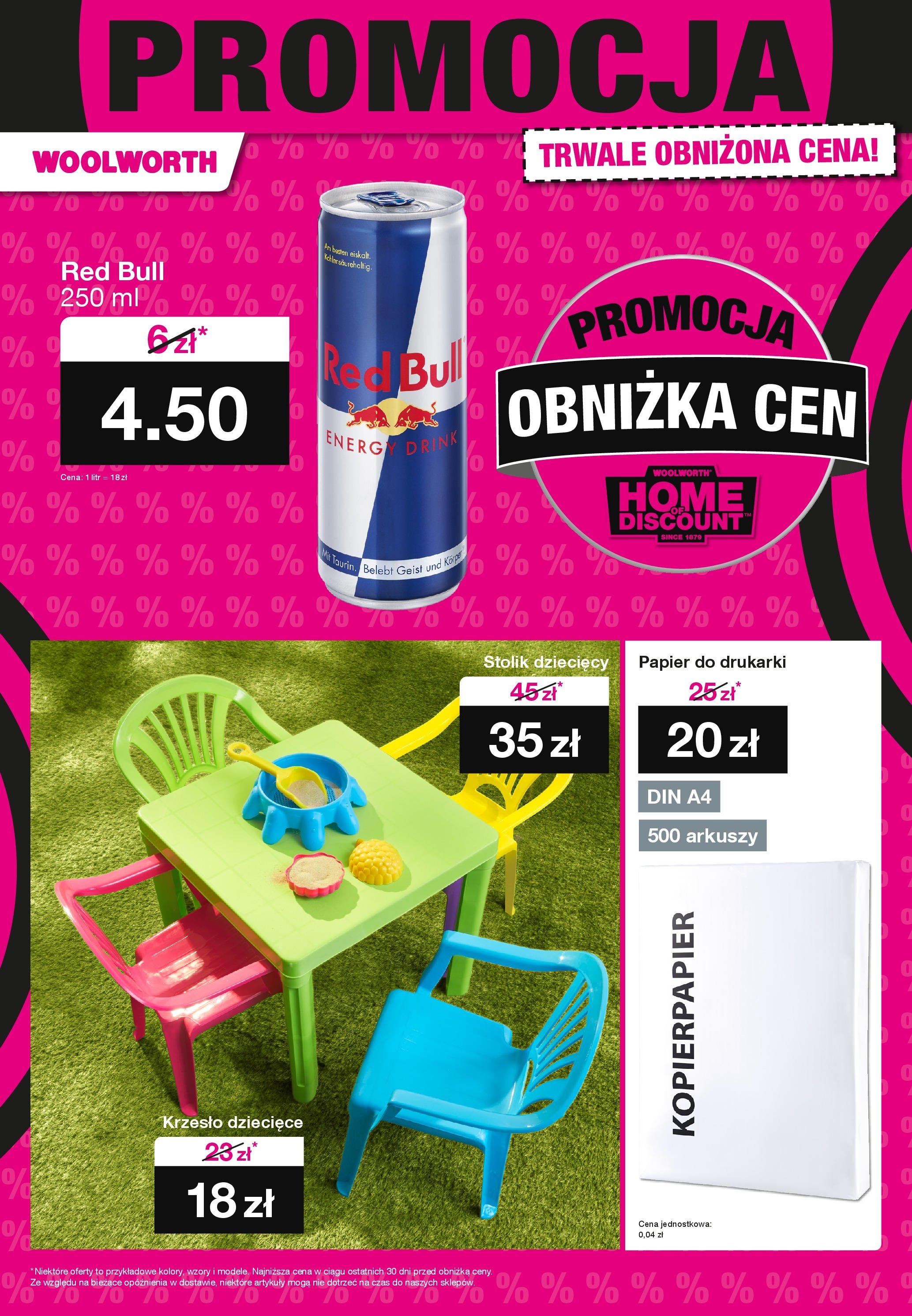 Woolworth - Woolworth: Początek szkoły od (21.08.2025 - 01.09.2025) | Strona: 29 | Produkty: Red bull, Krzesło