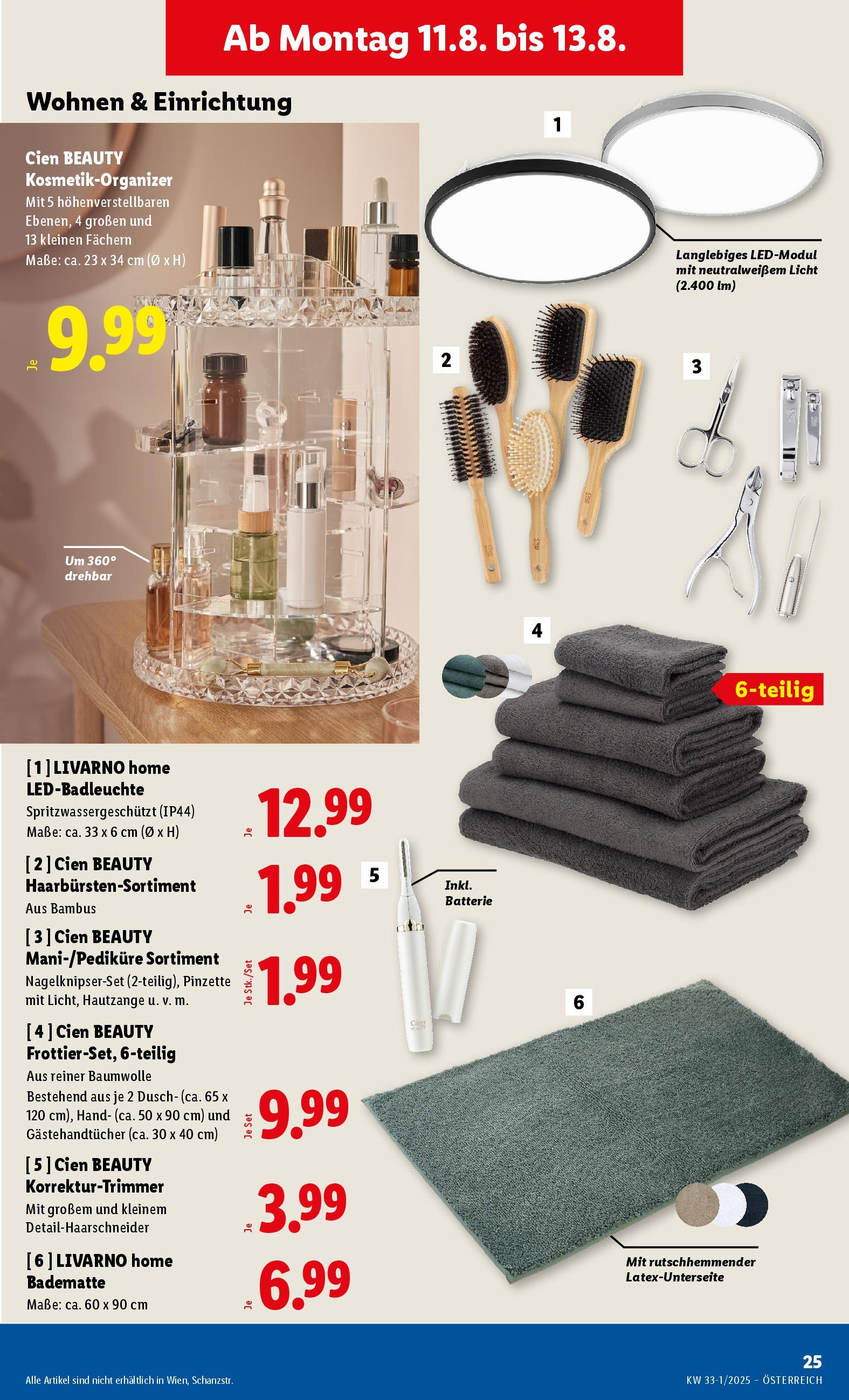 Lidl Flugblatt - Salzburg, Jenbach, Dornbirn ab 07.08.2025 ✳️ Angebote ab donnerstag | Seite: 29 | Produkte: Batterie Lidl Flugblatt - Salzburg, Jenbach, Dornbirn ab 07.08.2025 - Angebote ab donnerstag | Seite: 29 | Produkte: Batterie