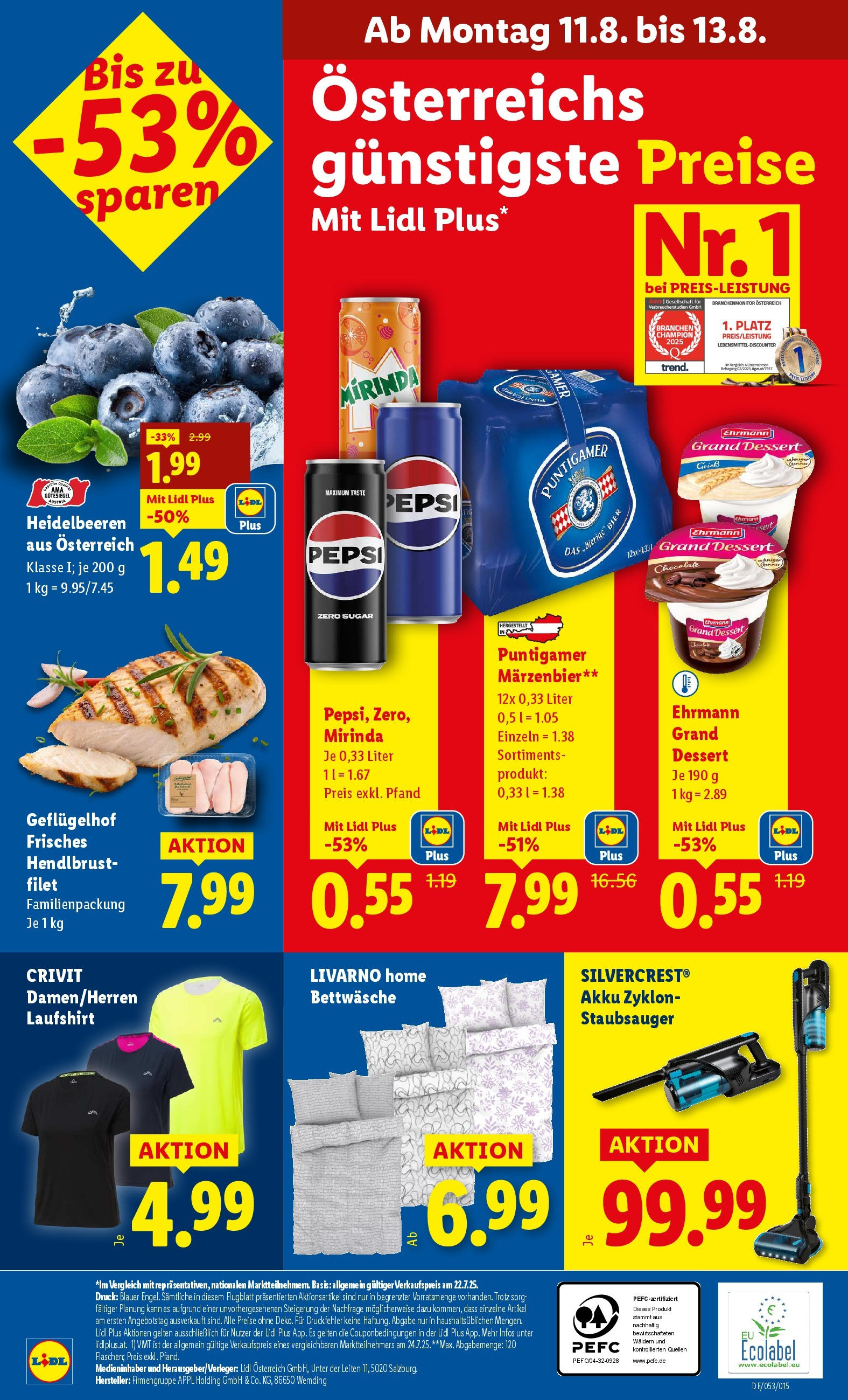 Lidl Flugblatt - Salzburg, Jenbach, Dornbirn ab 07.08.2025 ✳️ Angebote ab donnerstag | Seite: 44 | Produkte: Staubsauger, Bier Lidl Flugblatt - Salzburg, Jenbach, Dornbirn ab 07.08.2025 - Angebote ab donnerstag | Seite: 44 | Produkte: Staubsauger, Bier