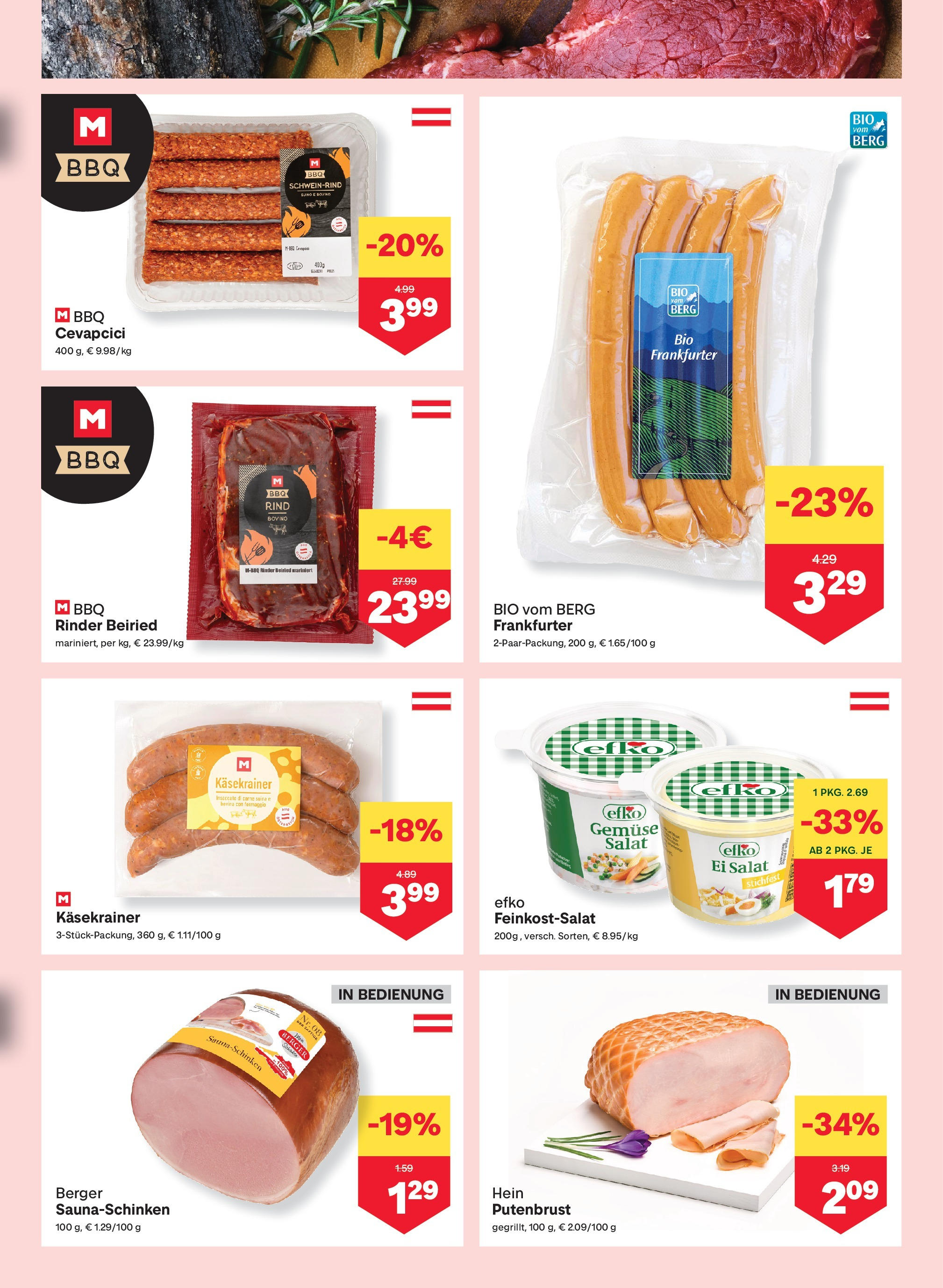 MPREIS Velden von 13.08.2025 - Aktuelle Angebote | Seite: 3 | Produkte: Salat, Gemüse