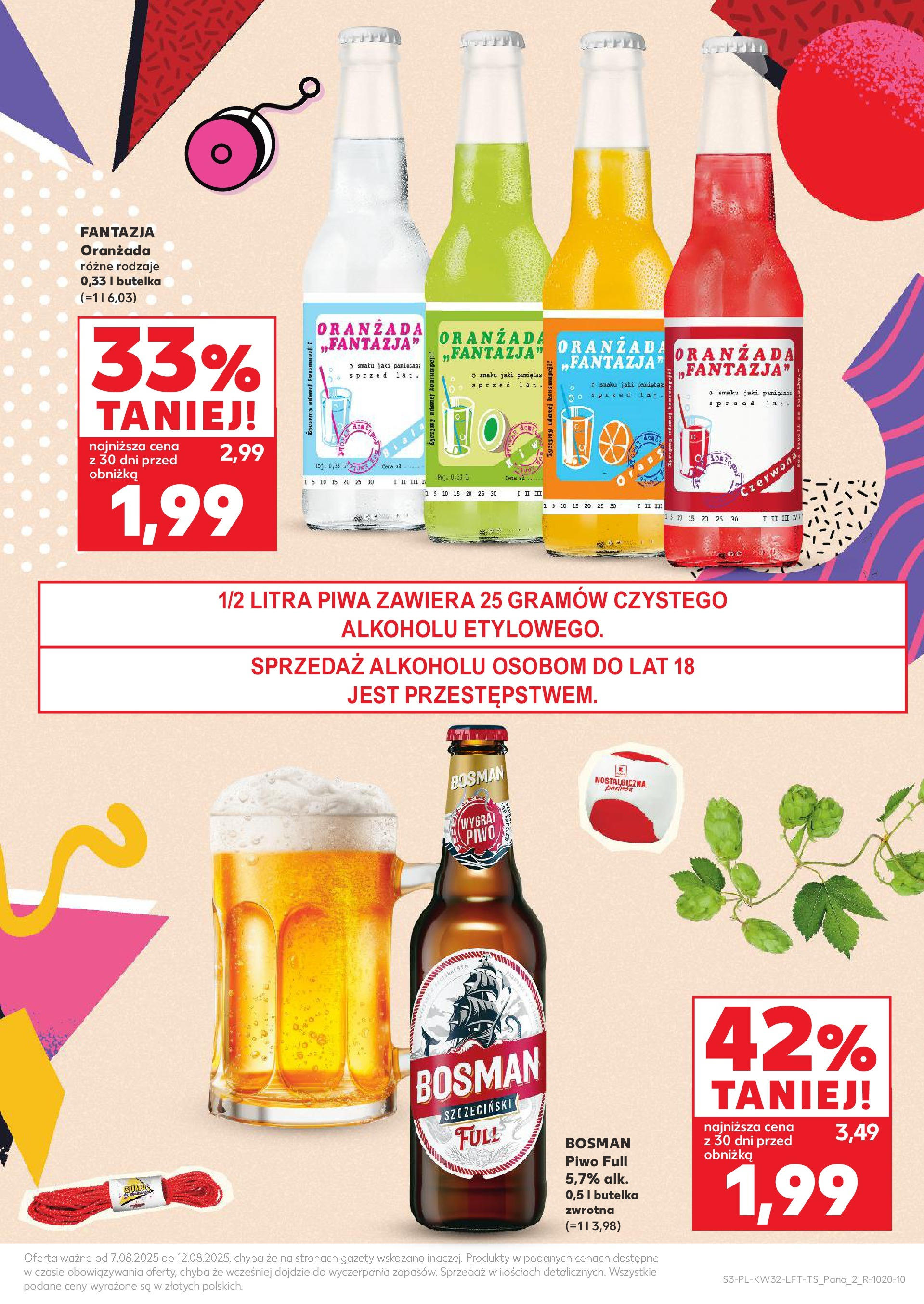 Kaufland gazetka (07.08.2025) - od jutra | Strona: 3 | Produkty: Piwo Bosman, Piwo Kaufland gazetka od 07.08.2025 - od jutra PDF | Strona: 3 | Produkty: Piwo Bosman, Piwo