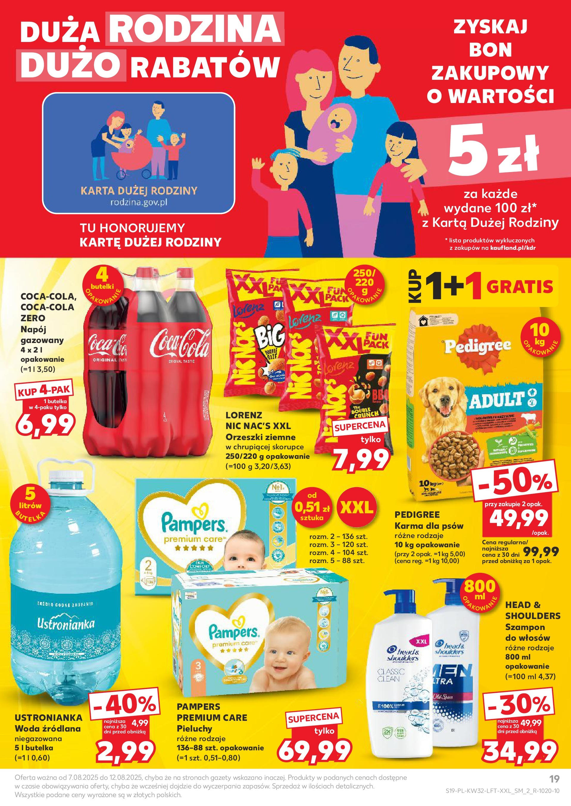 Kaufland gazetka (07.08.2025) - od jutra | Strona: 19 | Produkty: Karta, Pedigree, Karma dla psów, Woda Kaufland gazetka od 07.08.2025 - od jutra PDF | Strona: 19 | Produkty: Karta, Pedigree, Karma dla psów, Woda