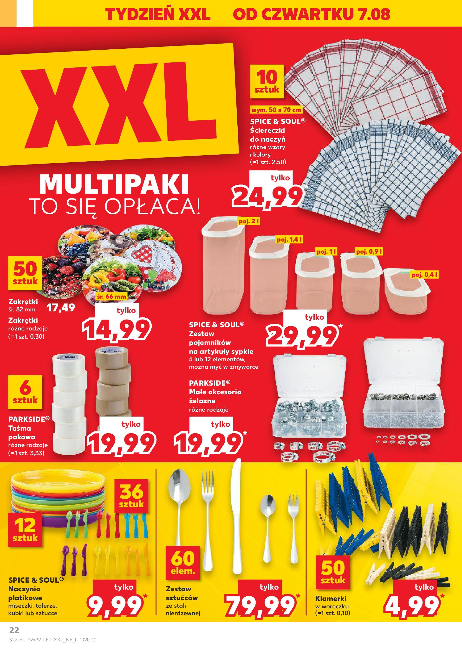 Kaufland gazetka (07.08.2025) - od jutra | Strona: 22 | Produkty: Sztućce Kaufland gazetka od 07.08.2025 - od jutra PDF | Strona: 22 | Produkty: Sztućce