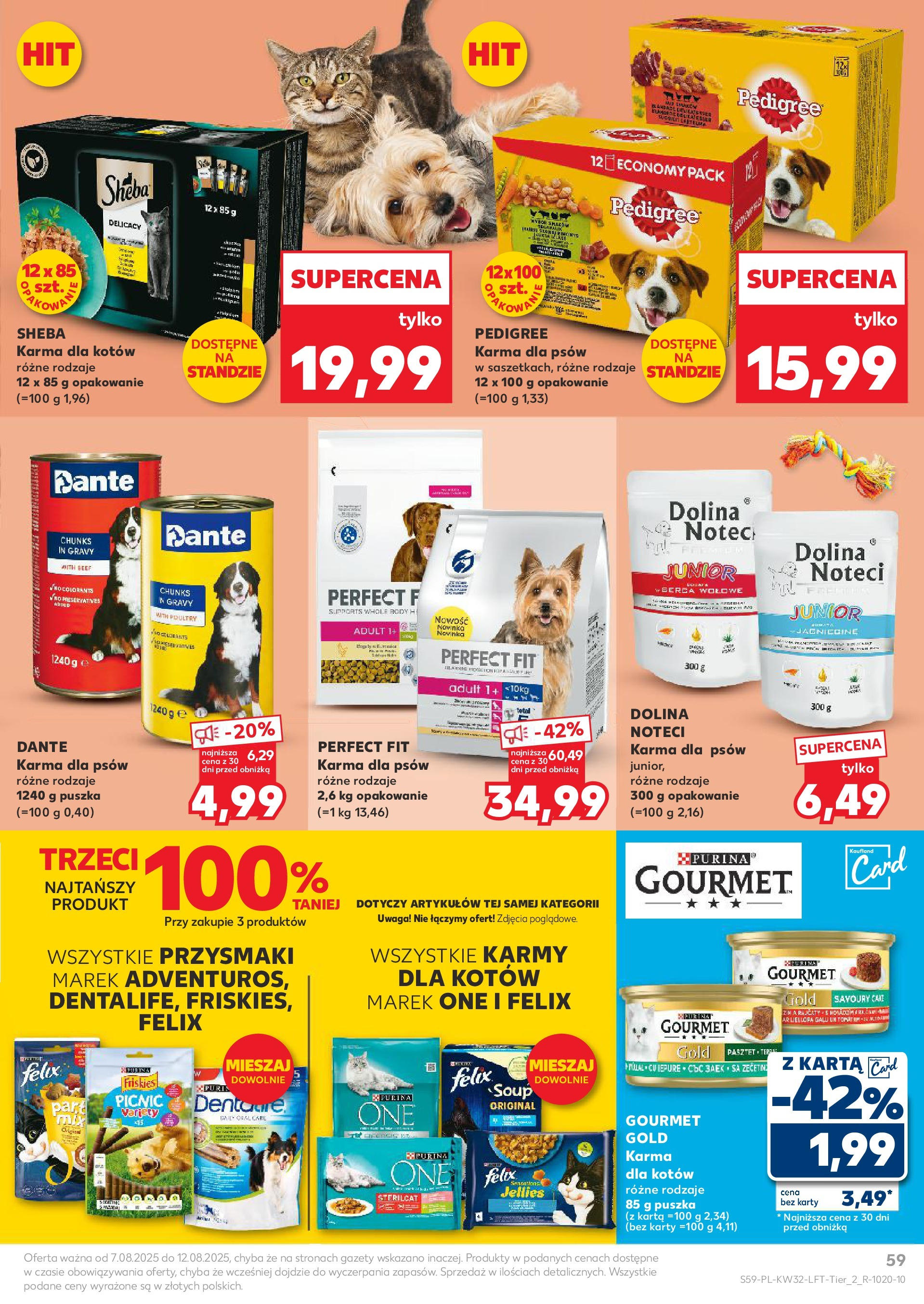 Kaufland gazetka (07.08.2025) - od jutra | Strona: 59 | Produkty: Pedigree, Karma dla kotów, Body, Karma dla psów Kaufland gazetka od 07.08.2025 - od jutra PDF | Strona: 59 | Produkty: Pedigree, Karma dla kotów, Body, Karma dla psów