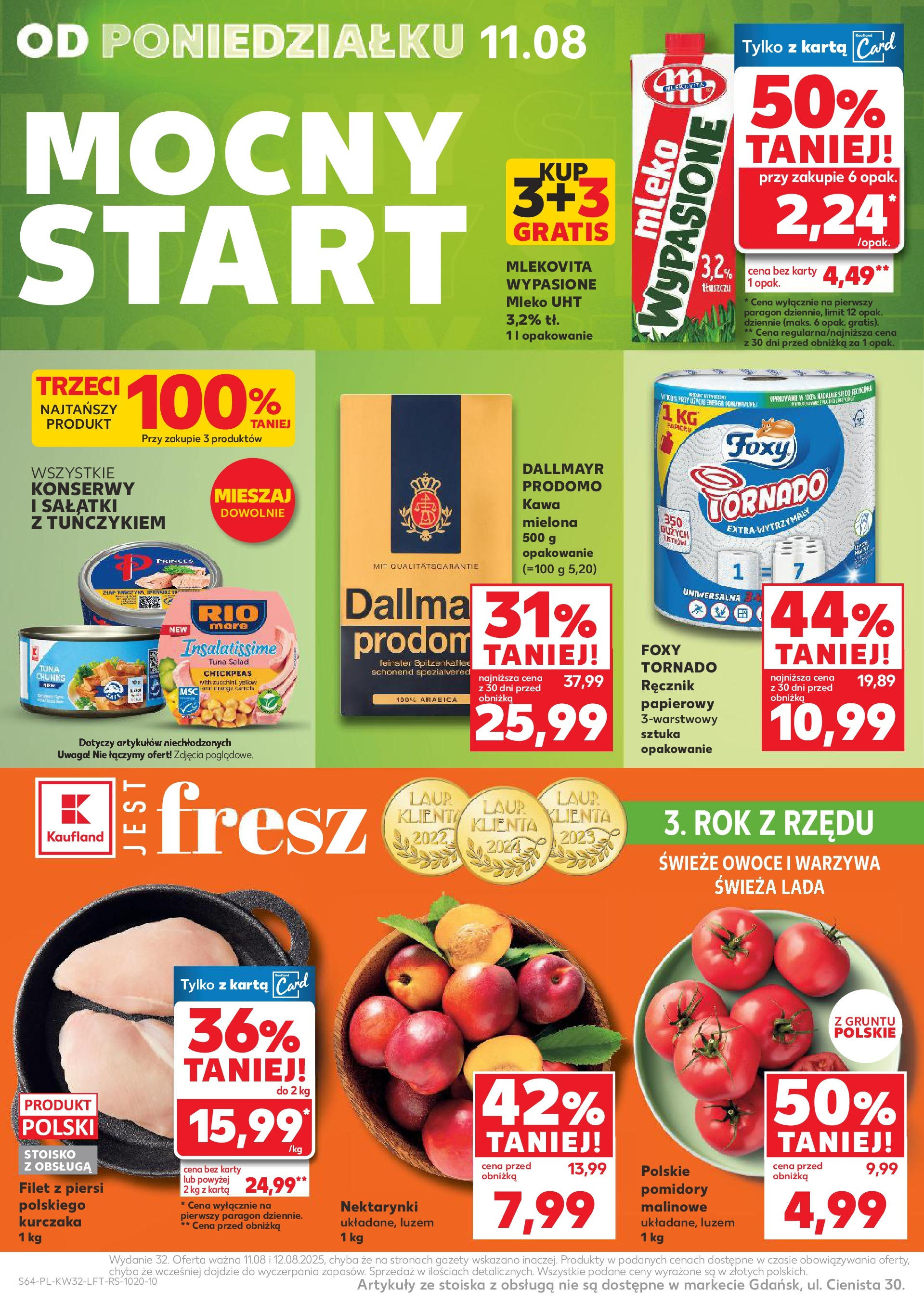 Kaufland gazetka (07.08.2025) - od jutra | Strona: 64 | Produkty: Karta, Mleko, Pomidory, Owoce Kaufland gazetka od 07.08.2025 - od jutra PDF | Strona: 64 | Produkty: Karta, Mleko, Pomidory, Owoce