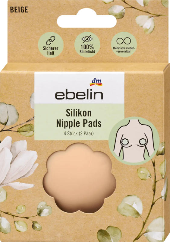 ebelin Silikon Nipple Pads (2 Paar)