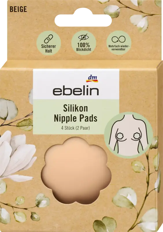 ebelin Silikon Nipple Pads (2 Paar)