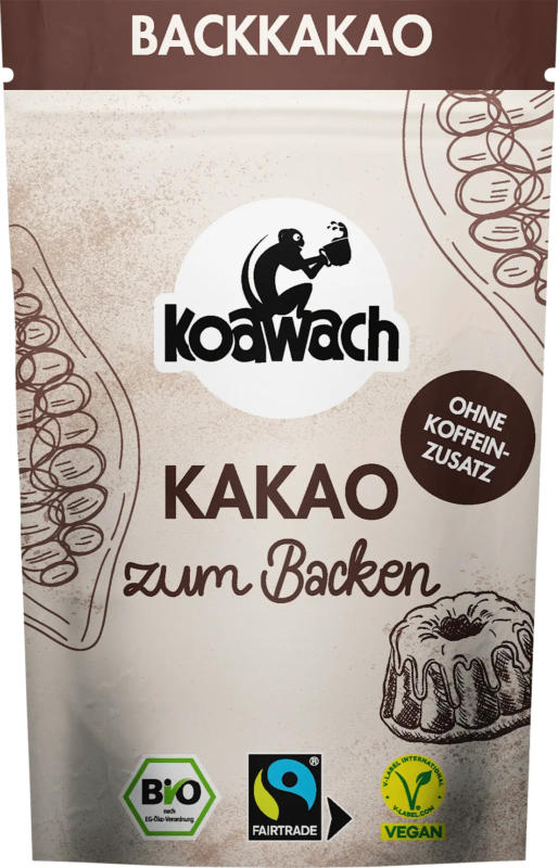 koawach Kakao zum Backen