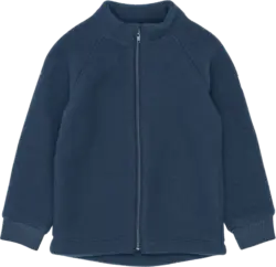 Mikk-Line Jacke mit Merinowolle, blau, Gr. 86/92