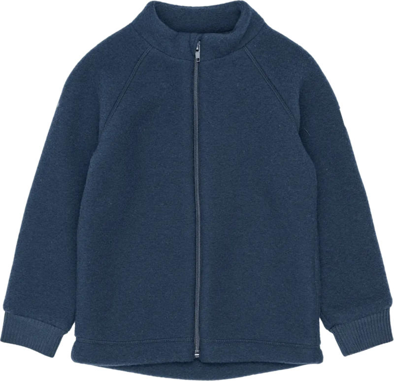 Mikk-Line Jacke mit Merinowolle, blau, Gr. 86/92