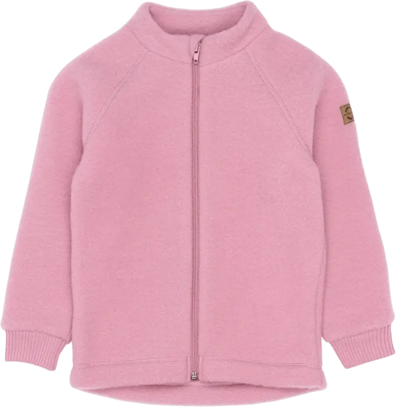 Mikk-Line Jacke mit Merinowolle, rosa, Gr. 86/92