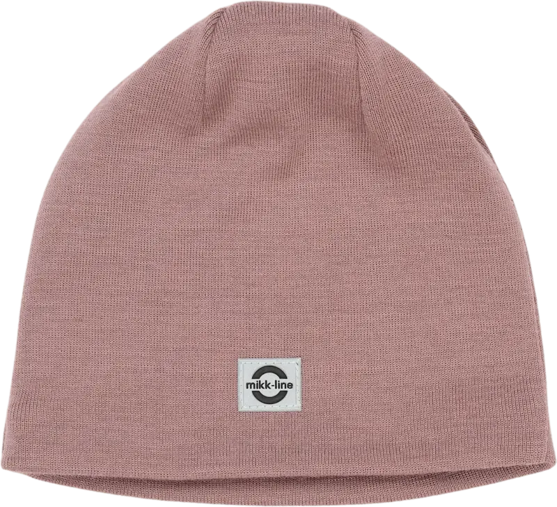 Mikk-Line Mütze mit Schurwolle, rosa, Gr. 122/128