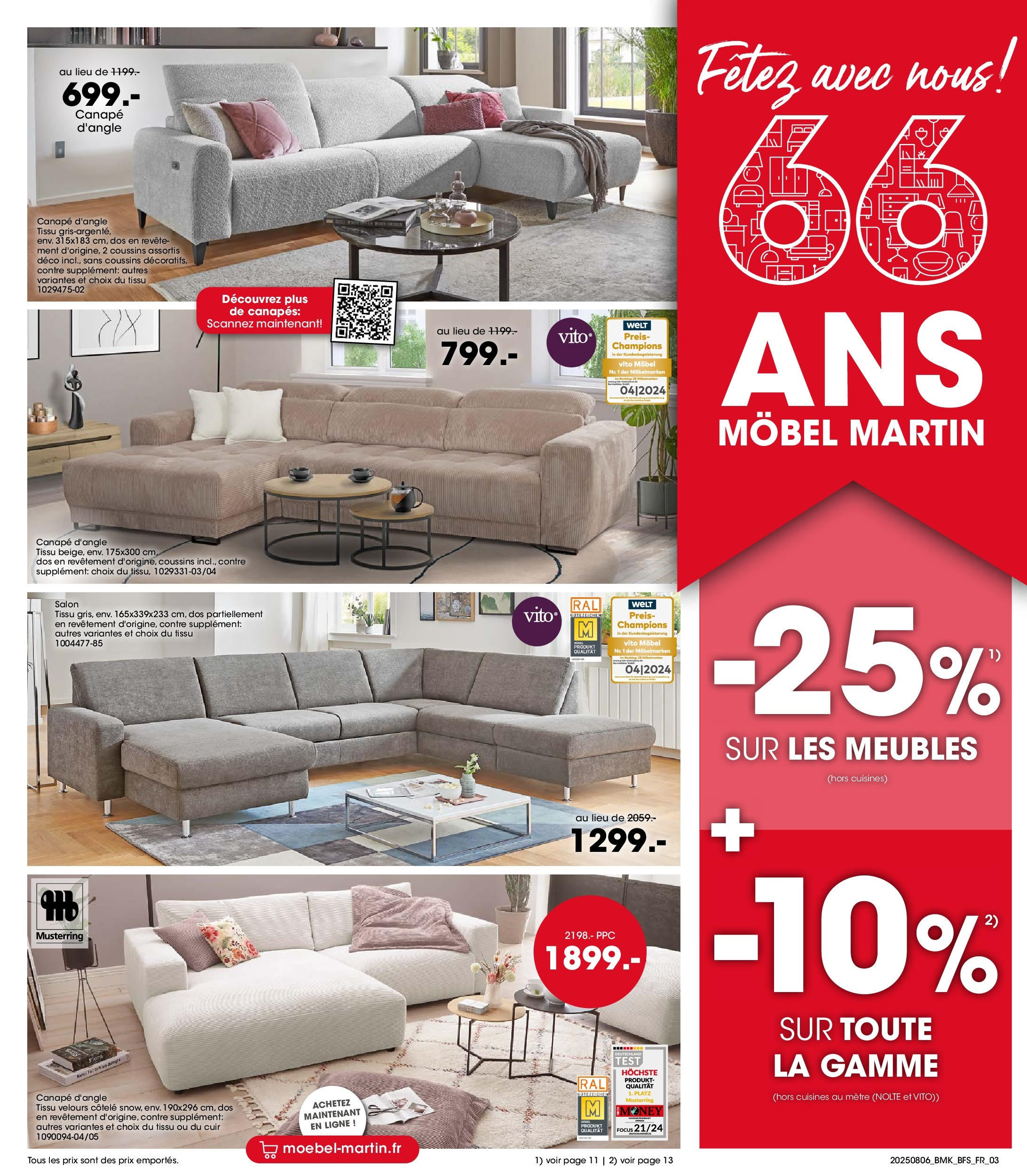 Möbel Martin - Möbel Martin: Offres hebdomadaires à partir du 05/08/2025 - promo en ligne | Page: 3 | Produits: Mètre, Canapé Möbel Martin - Möbel Martin: Offres hebdomadaires à partir du 05/08/2025 - promo en ligne | Page: 3 | Produits: Mètre, Canapé